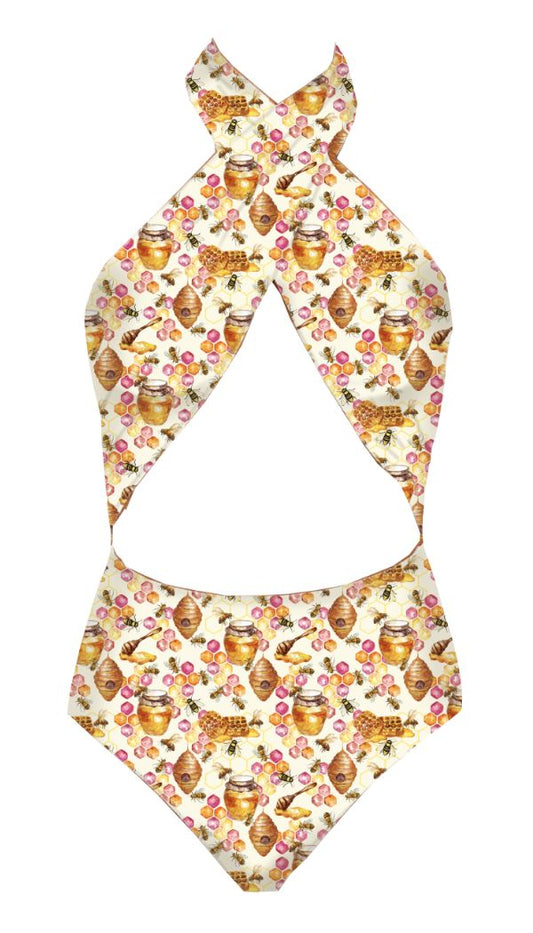 Hollie Reversible Swimsuit in Oh, Honey