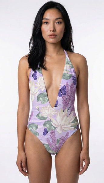 Valerie Reversible One-Piece - Deep V-Plunge Halterneck | Voglia