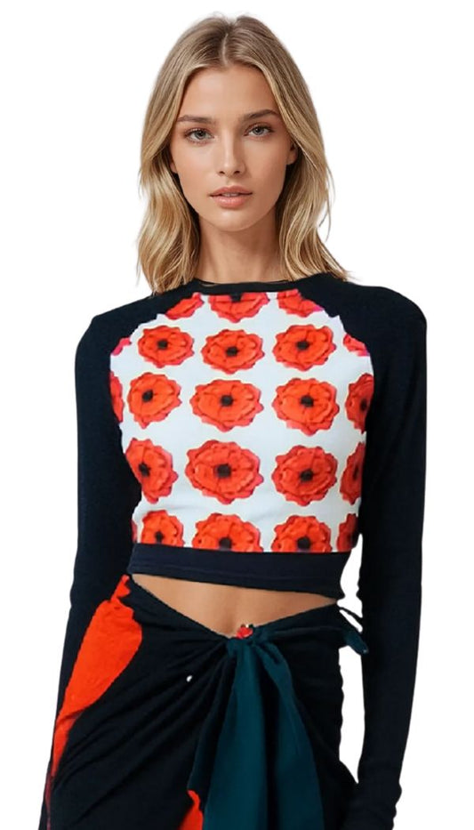 Ellie Cropped Top Rash Guard
