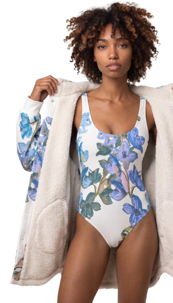 Freya Fleece Button Down Hoodie