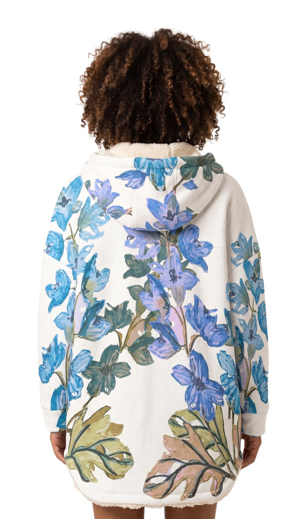 Freya Fleece Button Down Hoodie