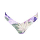 Floral-patterned bikini bottom on a white background