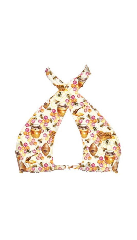 Ruth Reversible Bikini Top in Oh, Honey