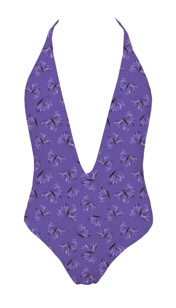 Valerie Reversible One-Piece - Deep V-Plunge Halterneck | Voglia